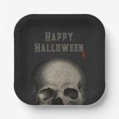 Halloween-Party Spooky Skull Pappteller (Vorderseite)