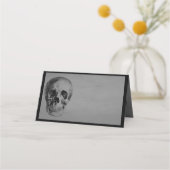 Halloween-Party Spooky Skull Platzkarte (Vorderseite)