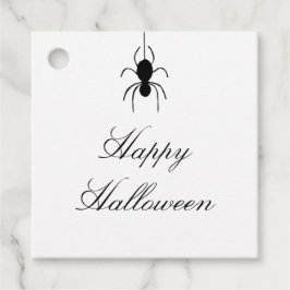 Halloween-Party Spooky Spider Schwarz-weiß Geschenkanhänger