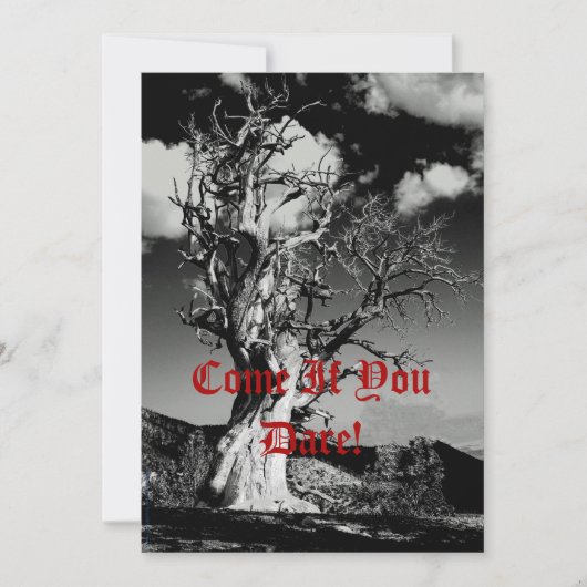 Halloween-Party Spooky Tree Monster Bash Einladung (Vorderseite)