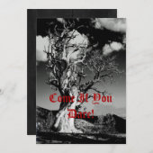 Halloween-Party Spooky Tree Monster Bash Einladung (Vorne/Hinten)