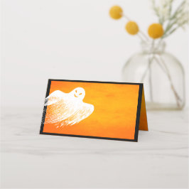 Halloween-Party Spooky White Ghost Name Platzkarte