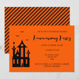 Halloween Party Spuk House Black I Einladung