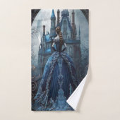 Halloween-Party Spuk House Blue Night Beängstigend Badhandtuch Set (Handtuch)