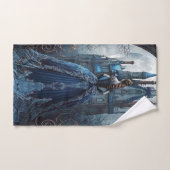 Halloween-Party Spuk House Blue Night Beängstigend Badhandtuch Set (Handtuch)