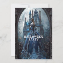 Halloween-Party Spuk House Blue Night Beängstigend