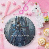 Halloween-Party Spuk House Blue Night Beängstigend Pappteller (Party)