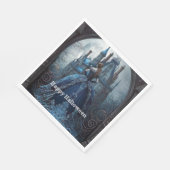 Halloween-Party Spuk House Blue Night Beängstigend Serviette (Ecke)