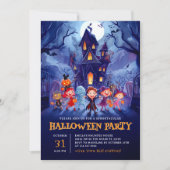 Halloween-Party Spuk House Einladung (Vorderseite)