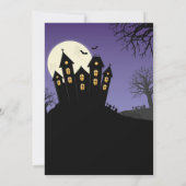 Halloween-Party Spuk House Horror Moon Einladung (Rückseite)