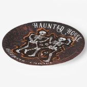 Halloween-Party Spuk House Pappteller (Schrägansicht)