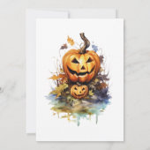 Halloween-Party Spuk House Pumpkins Einladung (Rückseite)