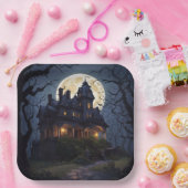 Halloween-Party Spuk Mansion Pappteller (Party)