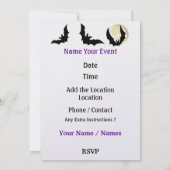 HALLOWEEN-PARTY - SRF EINLADUNG (Rückseite)