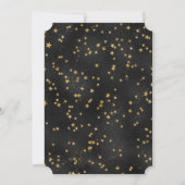 Halloween Party Stars Pattern Einladung (Rückseite)