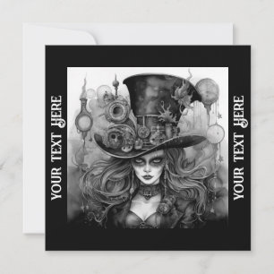 Halloween-Party Steampunk Einladung