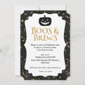 Halloween-Party-Sterne-Muster Einladung (Vorderseite)