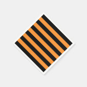 Halloween-Party. Streifen schwarz und orange Serviette (Ecke)