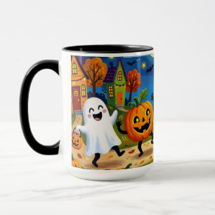 Halloween-Party - Süße Illustration Kinder Tasse