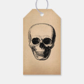 Halloween-Party Tancing Skeleton Gothic Vintag Geschenkanhänger (Rückseite)