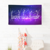 Halloween-Party tanzen Skelett Neon Dance Party Banner (Insitu)