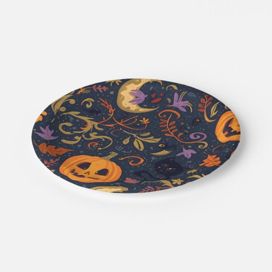 Halloween-Party Teller (Schrägansicht)