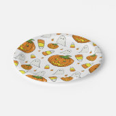 Halloween-Party-Tellerplatten Pappteller (Schrägansicht)
