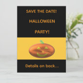 HALLOWEEN PARTY Termin vormerken Save The Date (Stehend Vorderseite)