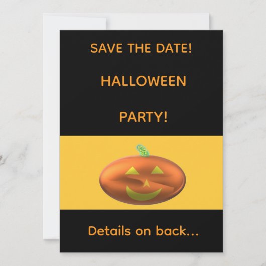 HALLOWEEN PARTY Termin vormerken Save The Date (Vorderseite)