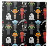 Halloween-Party Tile Fliese (Vorderseite)