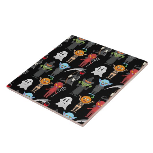 Halloween-Party Tile Fliese (Seite)