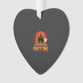 Halloween-Party-Time-Geist-Kürbis-Design_1 Ornament (Vorderseite)