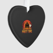 Halloween-Party-Time-Geist-Kürbis-Design_1 Ornament (Vorderseite)
