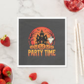 Halloween-Party-Time-Geist-Kürbis-Design_1 Serviette (Beispiel)