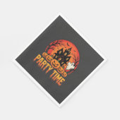 Halloween-Party-Time-Geist-Kürbis-Design_1 Serviette (Ecke)
