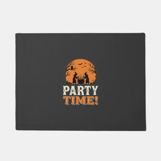 Halloween-Party-Time-Hexenkessel-Design_1 Fußmatte (Vorderseite)