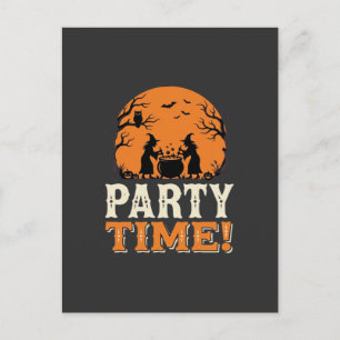 Halloween-Party-Time-Hexenkessel-Design_1 Postkarte