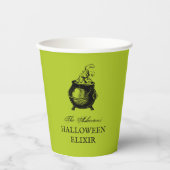 Halloween-Party-Tränke mit lustigem grünem Kessel Pappbecher (Vorderseite)