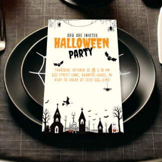 Halloween-Party Trick oder Behandlung Einladung