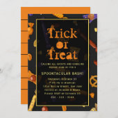 Halloween-Party Trick oder Behandlung Spooktacular Einladung (Vorne/Hinten)