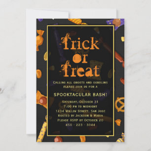 Halloween-Party Trick oder Behandlung Spooktacular Einladung