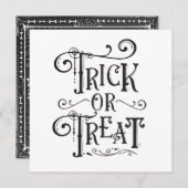 Halloween-Party Trick oder Treatment Knochen Schwa Einladung (Vorne/Hinten)