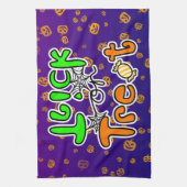 Halloween-Party Trick oder Trete Geschirrtuch (Vertikal)