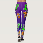 Halloween-Party Trick oder Trete Leggings (Rückseite)