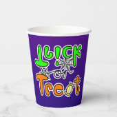 Halloween-Party Trick oder Trete Pappbecher (Rückseite)