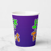 Halloween-Party Trick oder Trete Pappbecher (Links)