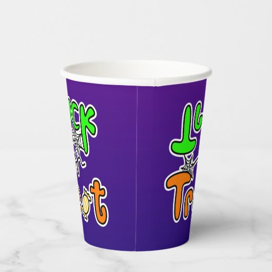 Halloween-Party Trick oder Trete Pappbecher (Rechts)