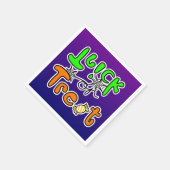 Halloween-Party Trick oder Trete Serviette (Ecke)