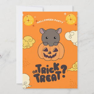 Halloween-Party Trick-or-Treat Tapir Kürbis-Feier Feiertagskarte