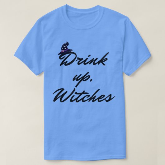 Halloween-Party trinken, Hexen trinken T-Shirt (Design vorne)
